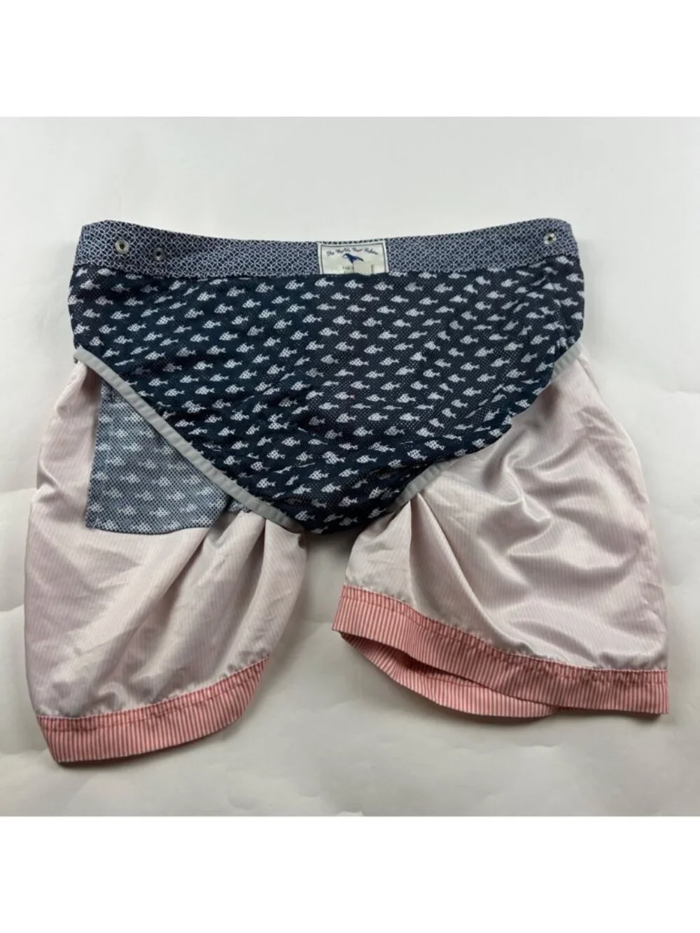 Ted Baker Men's Orange Striped Swim Shorts 3 Medium